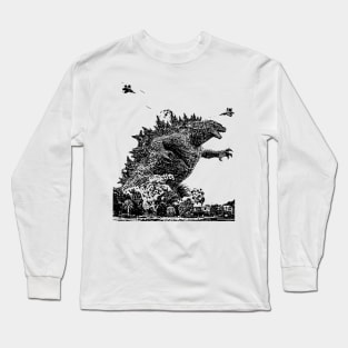 Vintage godzilla Long Sleeve T-Shirt